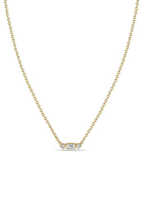 Womens Baguette Diamonds 14K Gold & Diamond Necklace Product Image