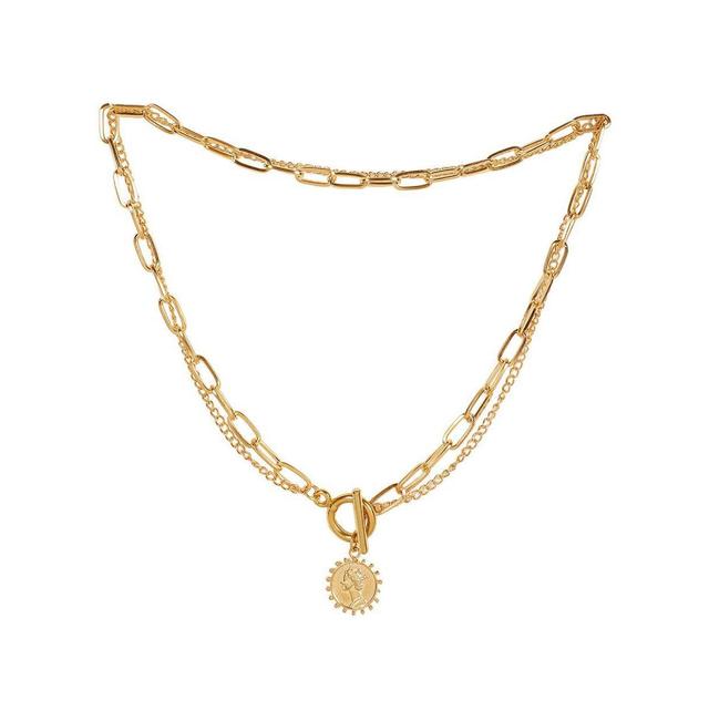 Sohi Womens Coin Chain Necklace Product Image