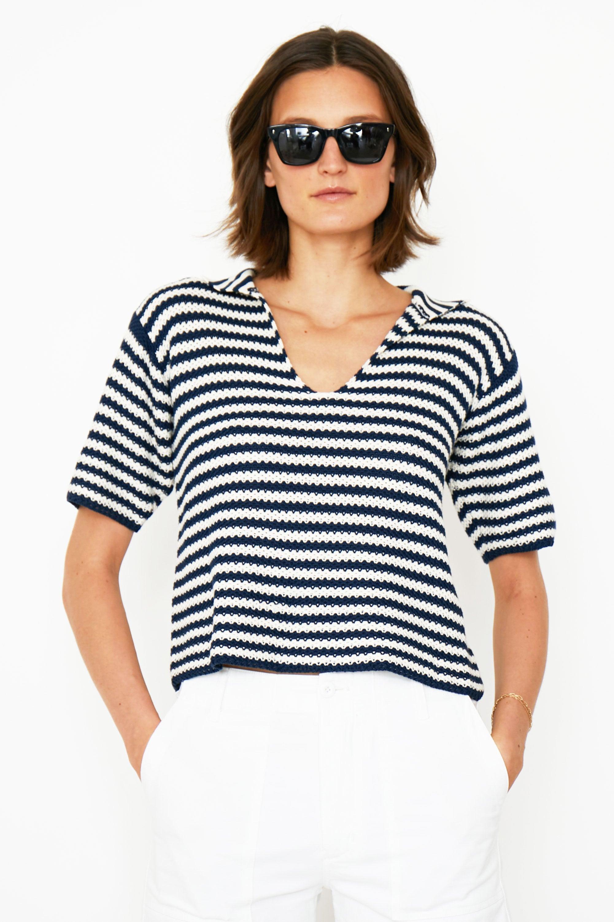 The Lucie - Cream/Navy Female Product Image