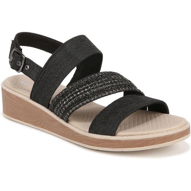 Bzees Bravo Womens Shimmer Strappy Wedge Sandals Product Image