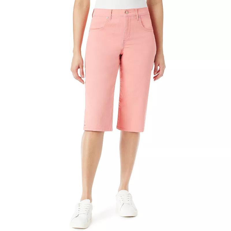 Petite Gloria Vanderbilt Lorelai Skimmer Pants, Womens Marjan Pink Product Image