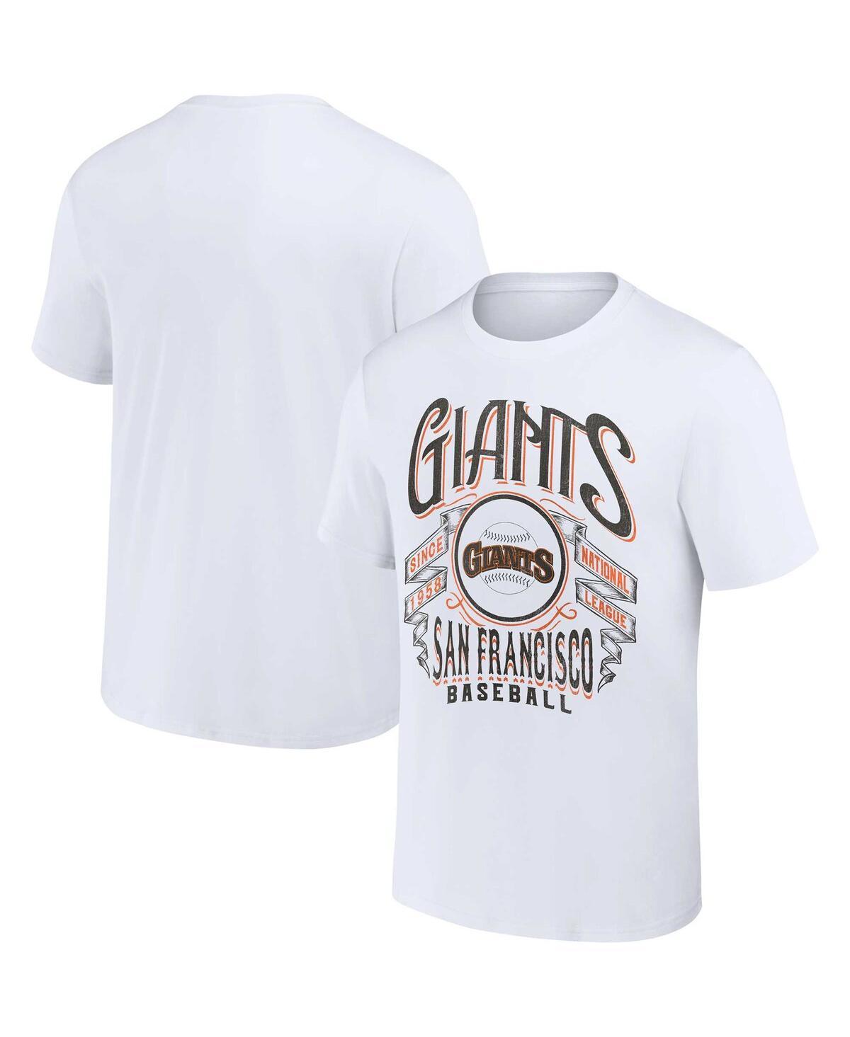 Mens Darius Rucker Collection by Fanatics White San Francisco Giants Distressed Rock T-shirt Product Image