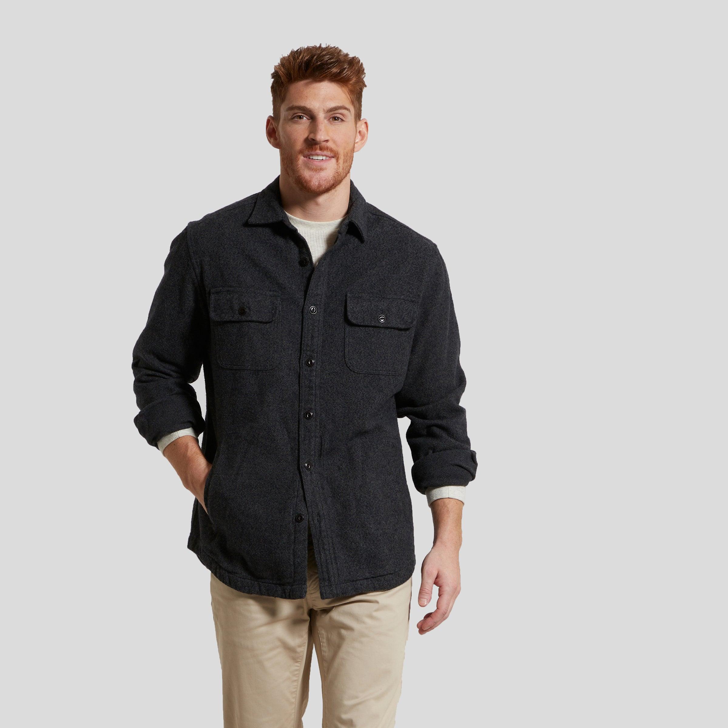 Eureka Heavyweight Shirt Jacket - Charcoal Marl Product Image