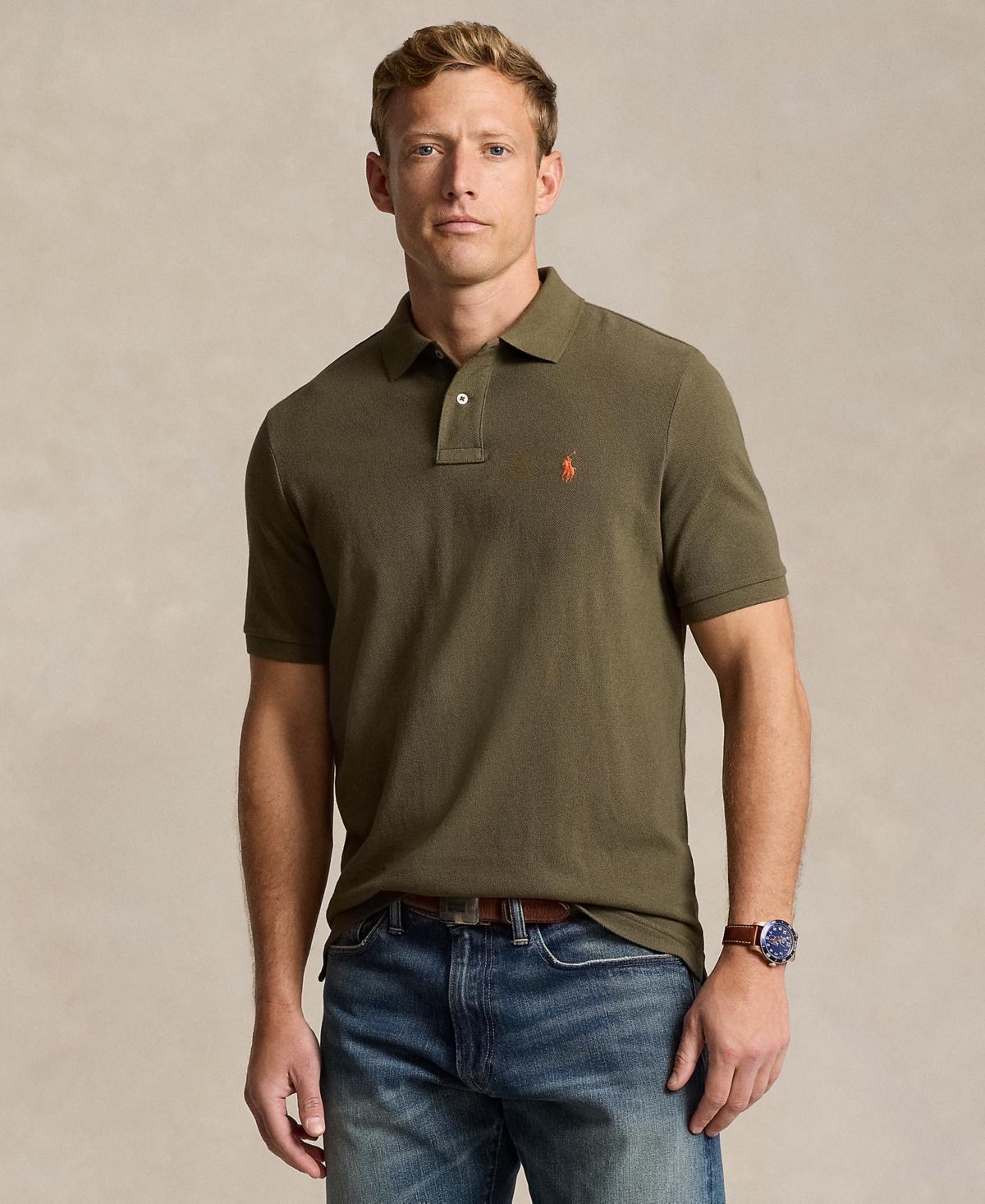 Mens Mesh Classic-Fit Polo Shirt Product Image