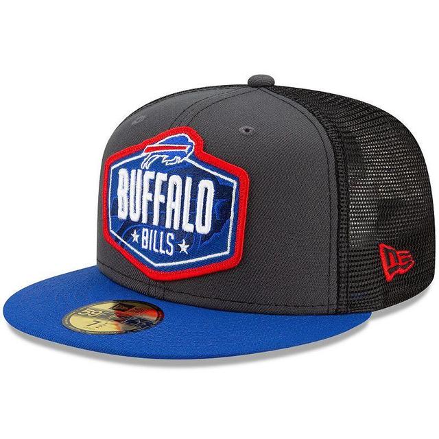 Mens New Era Graphite/Royal Buffalo Bills 2021 NFL Draft On-Stage 59FIFTY Fitted Hat Product Image