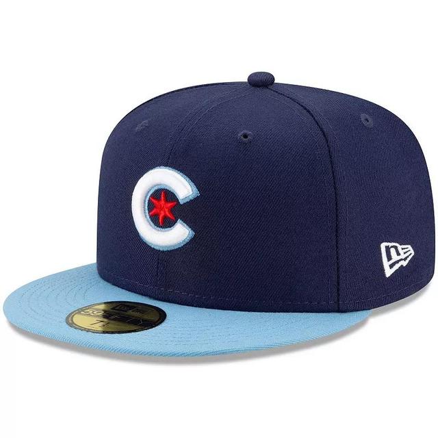 Mens New Era /Light Blue Chicago Cubs 2021 City Connect 59FIFTY Fitted Hat Product Image