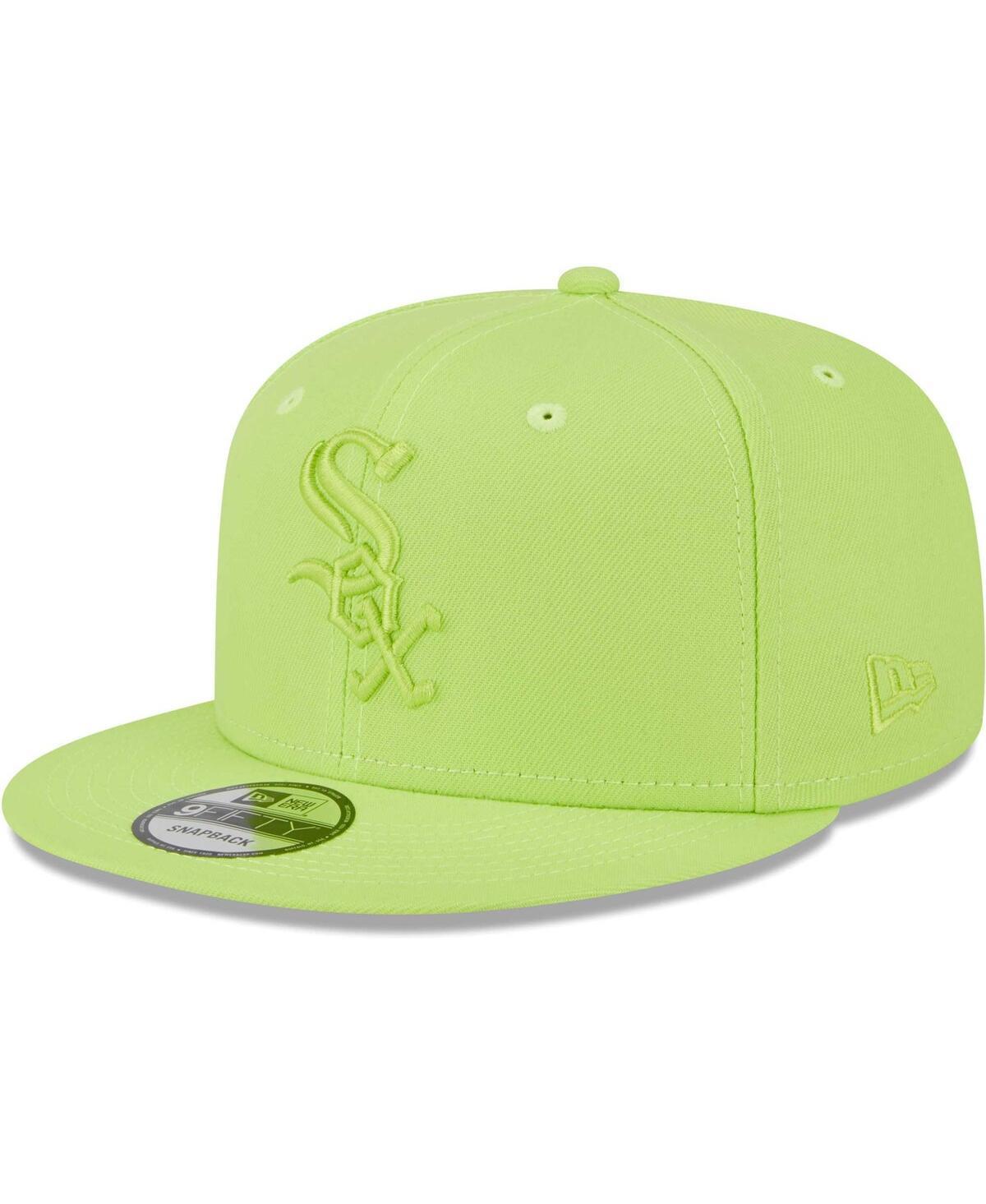 Mens New Era Neon Green Chicago White Sox Spring Color Basic 9FIFTY Snapback Hat Product Image