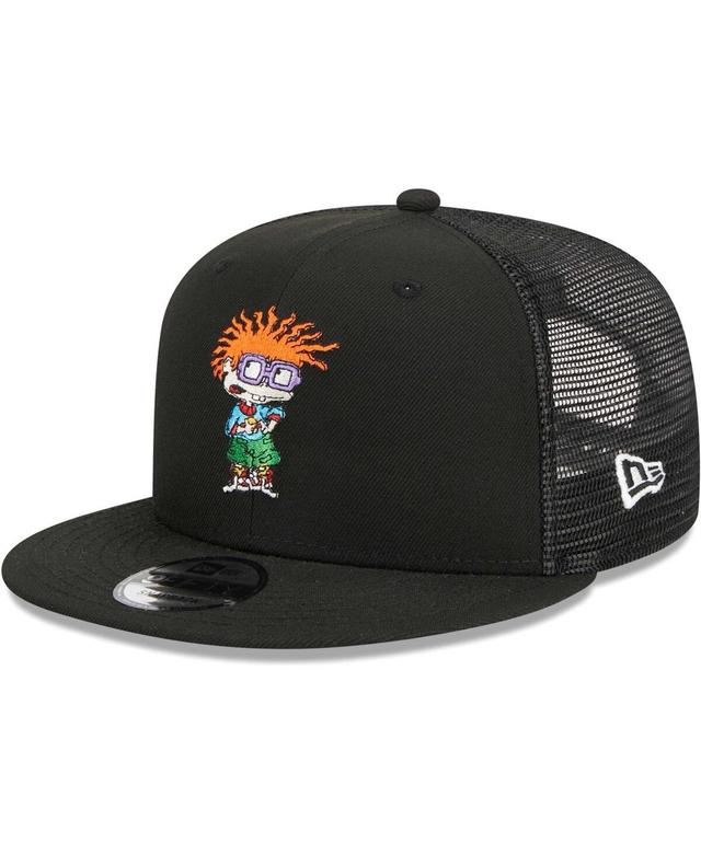 Mens New Era Black Rugrats Chuckie Mesh Trucker 9FIFTY Snapback Hat Product Image