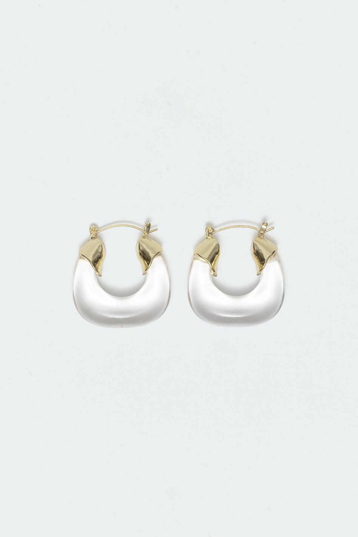 Clearly Hoop Earings Product Image