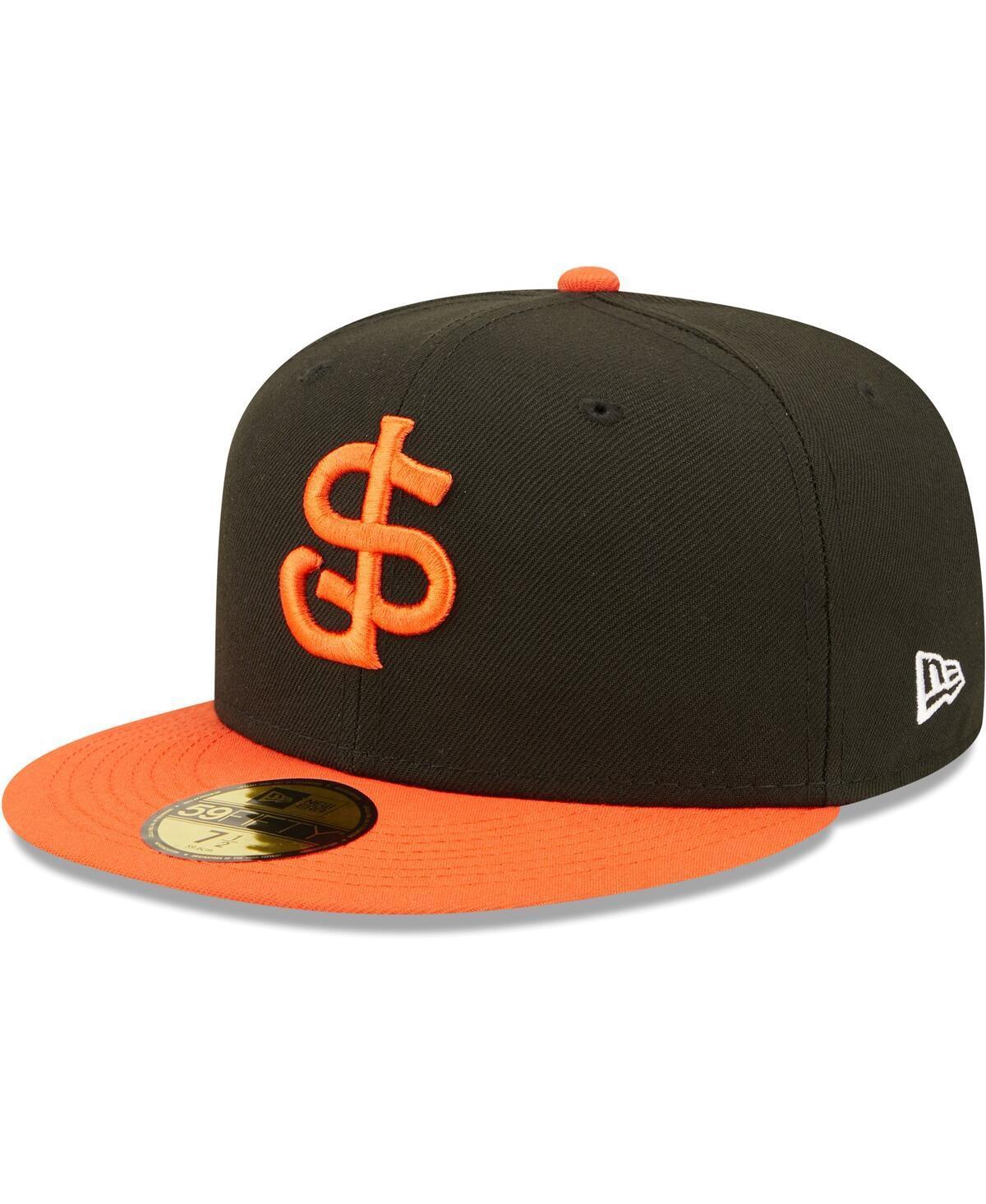 Mens New Era Black San Jose Giants Authentic Collection Team Home 59FIFTY Fitted Hat Product Image