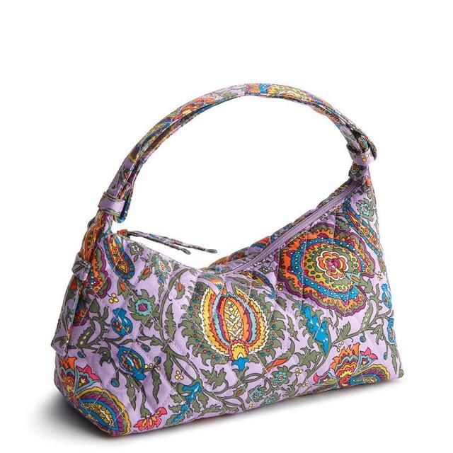 Vera Bradley Roxbury Crescent Shoulder Bag Women in Marrakesh Purple/Orange Product Image