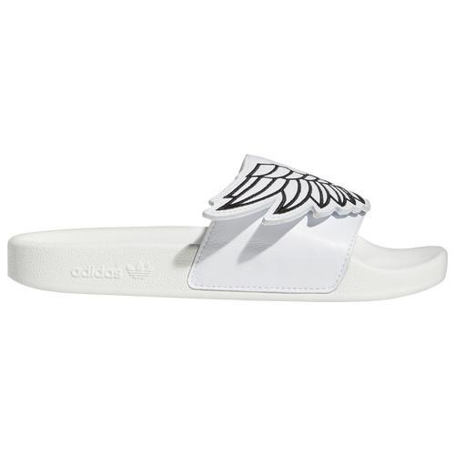 adidas Originals Womens Adilette - Shoes Black/White Product Image