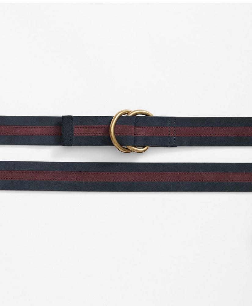 Suede Stripe D-Ring Belt Product Image