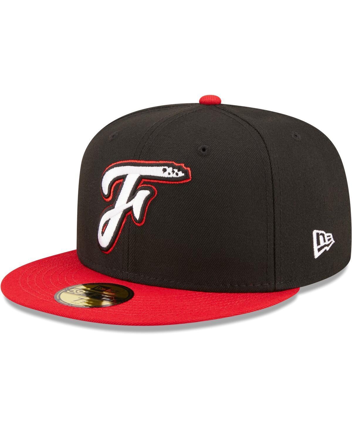 Mens New Era Black Fayetteville Woodpeckers Authentic Collection 59FIFTY Fitted Hat Product Image