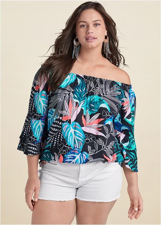 Off-Shoulder Printed Top product image