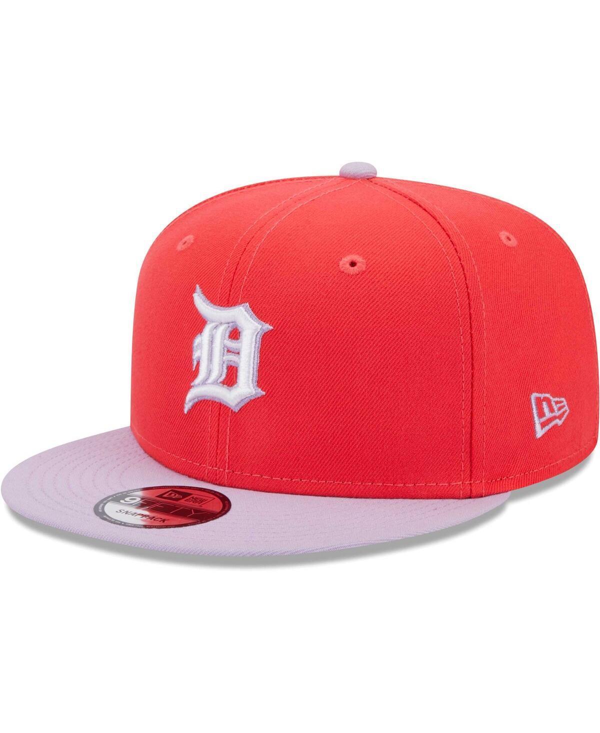 Mens New Era /Purple Detroit Tigers Spring Basic Two-Tone 9FIFTY Snapback Hat Product Image