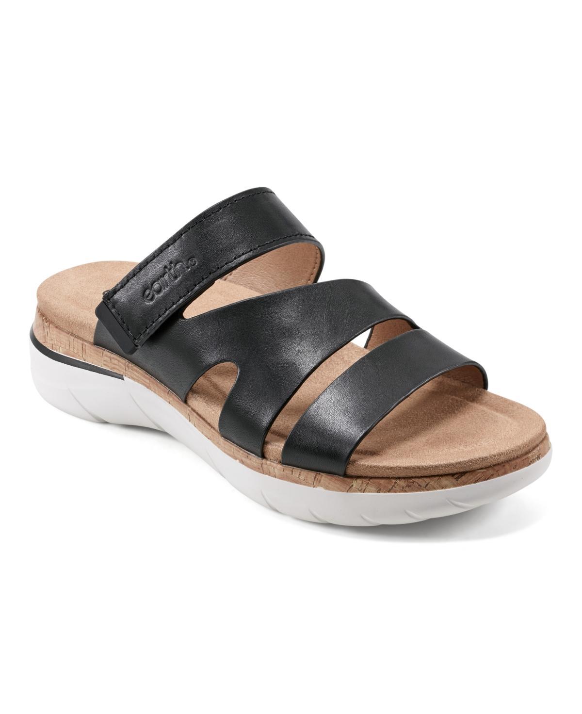 Earth Womens Ralli Almond Toe Flat Strappy Casual Sandals Product Image