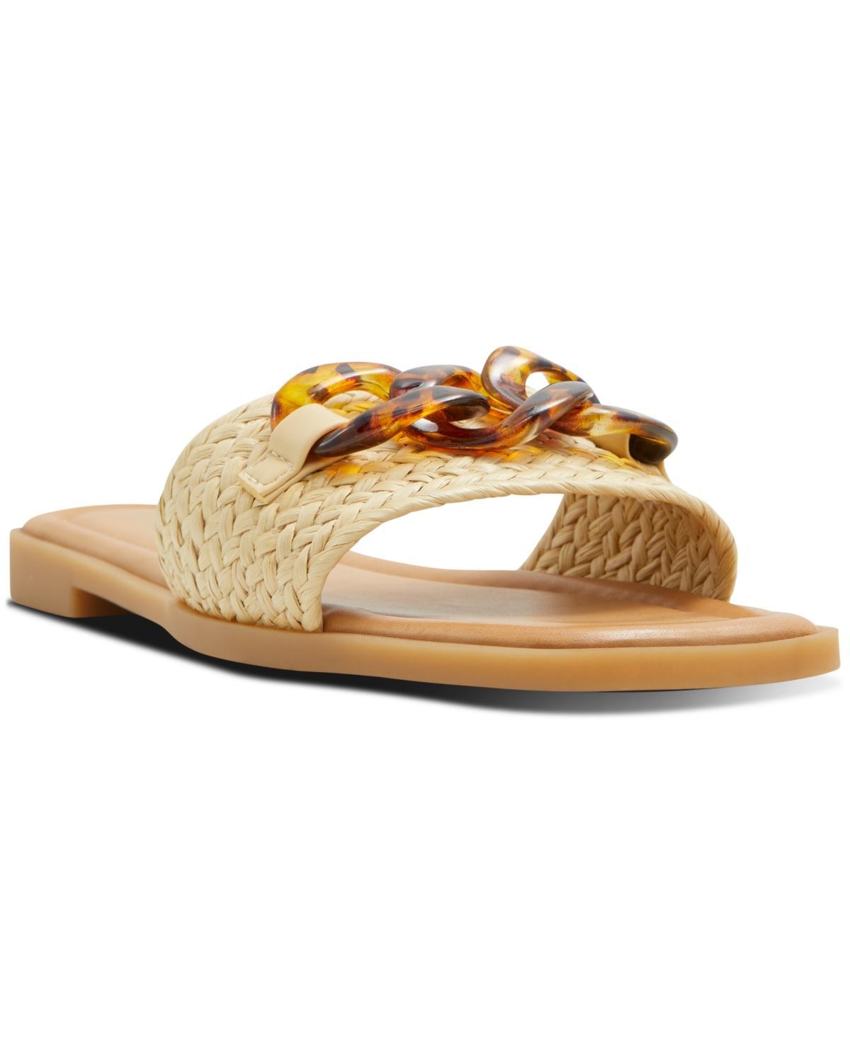 Aldo Womens Ezie Buckled Flat Slide Sandals Product Image