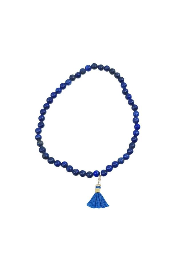 Lapis Lazuli Bracelet with Blue Fan in Gold Product Image