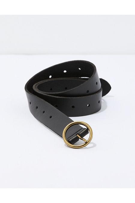 AE Oval Buckle Leather Belt Women's Product Image