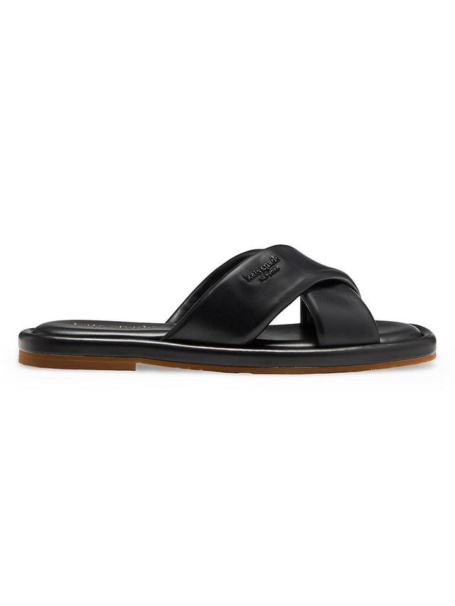 Womens Rio Faux-Leather Slide Sandals Product Image