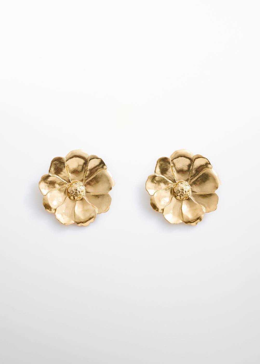 MANGO - Floral earrings - One size - Women Product Image