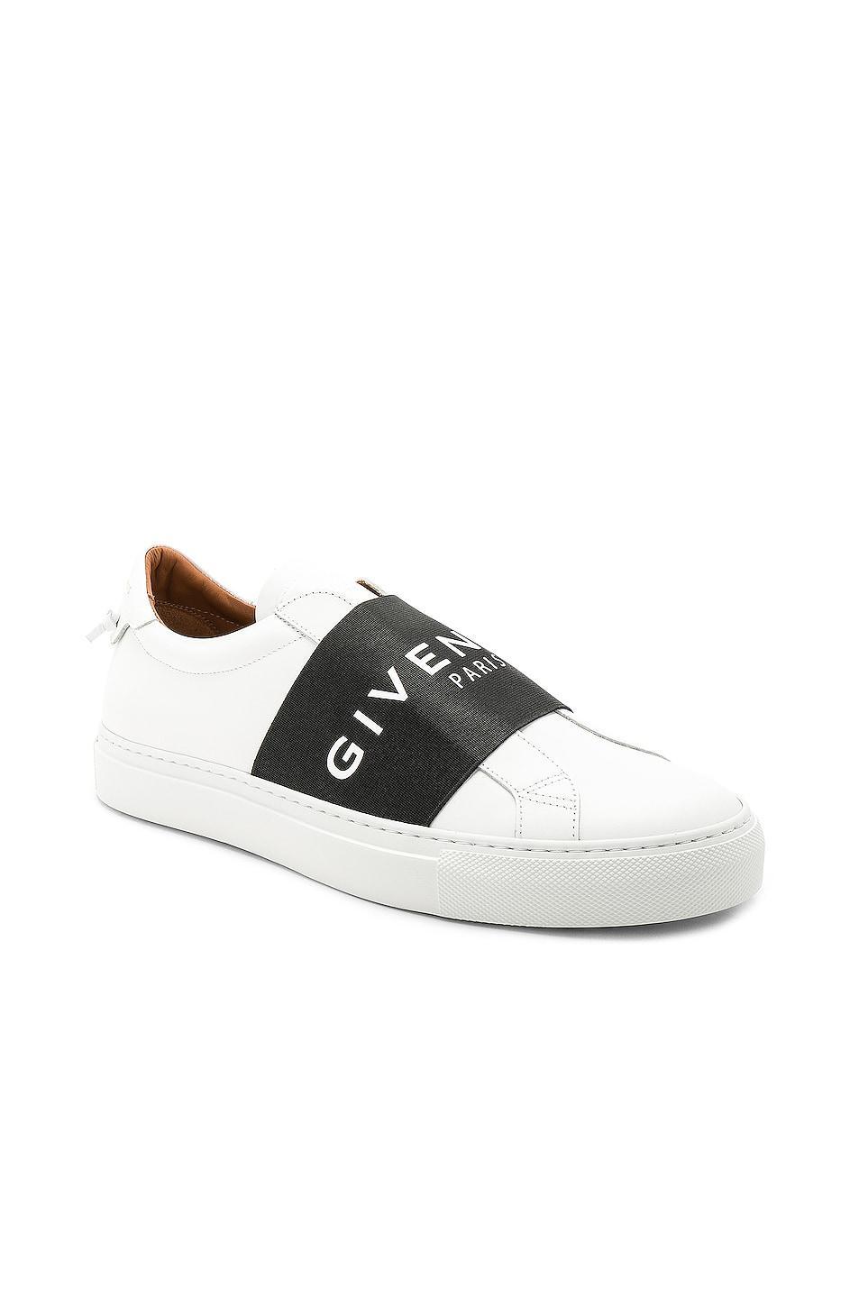 Givenchy Elastic Sneakers in White & Black - White. Size 43 (also in ). Product Image