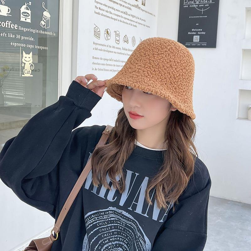 Faux Shearling Bucket Hat product image