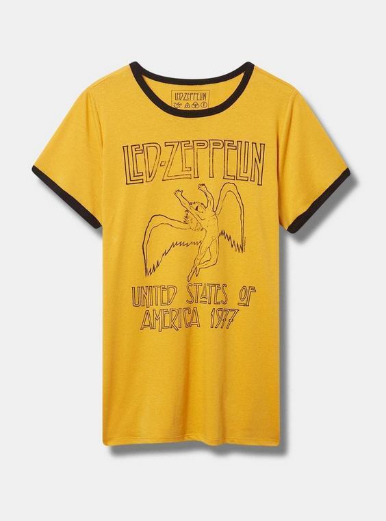 Led Zeppelin Fit Cotton Ringer Tee Product Image