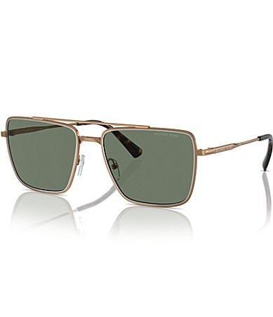 Michael Kors Mens MK1154 58mm Square Aviator Sunglasses Product Image