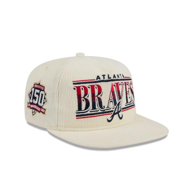 Atlanta Braves Throwback Corduroy Golfer Hat Male Product Image