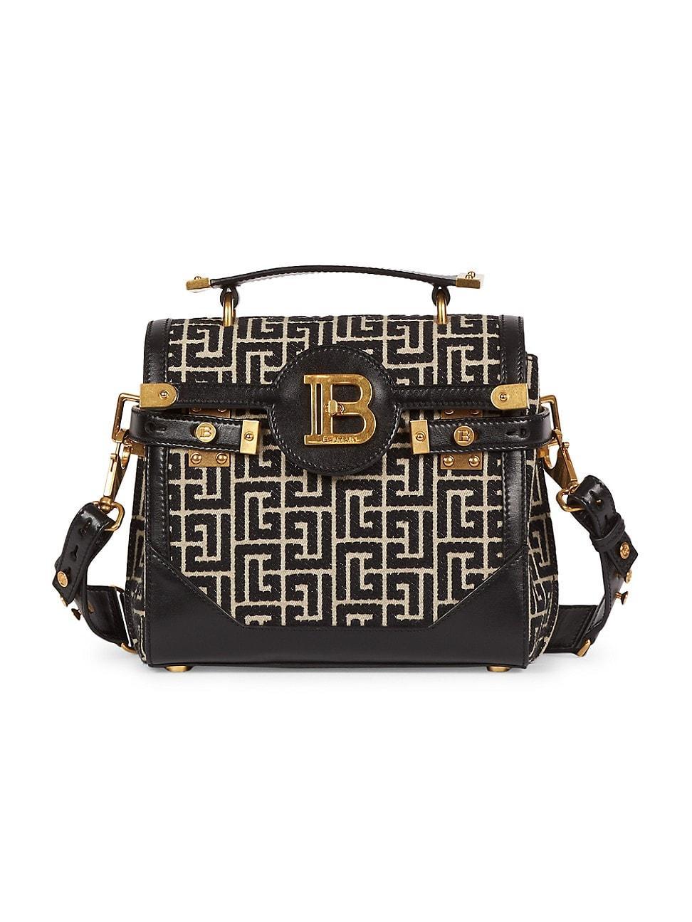 Balmain BBuzz 23 Monogram Jacquard Satchel Product Image