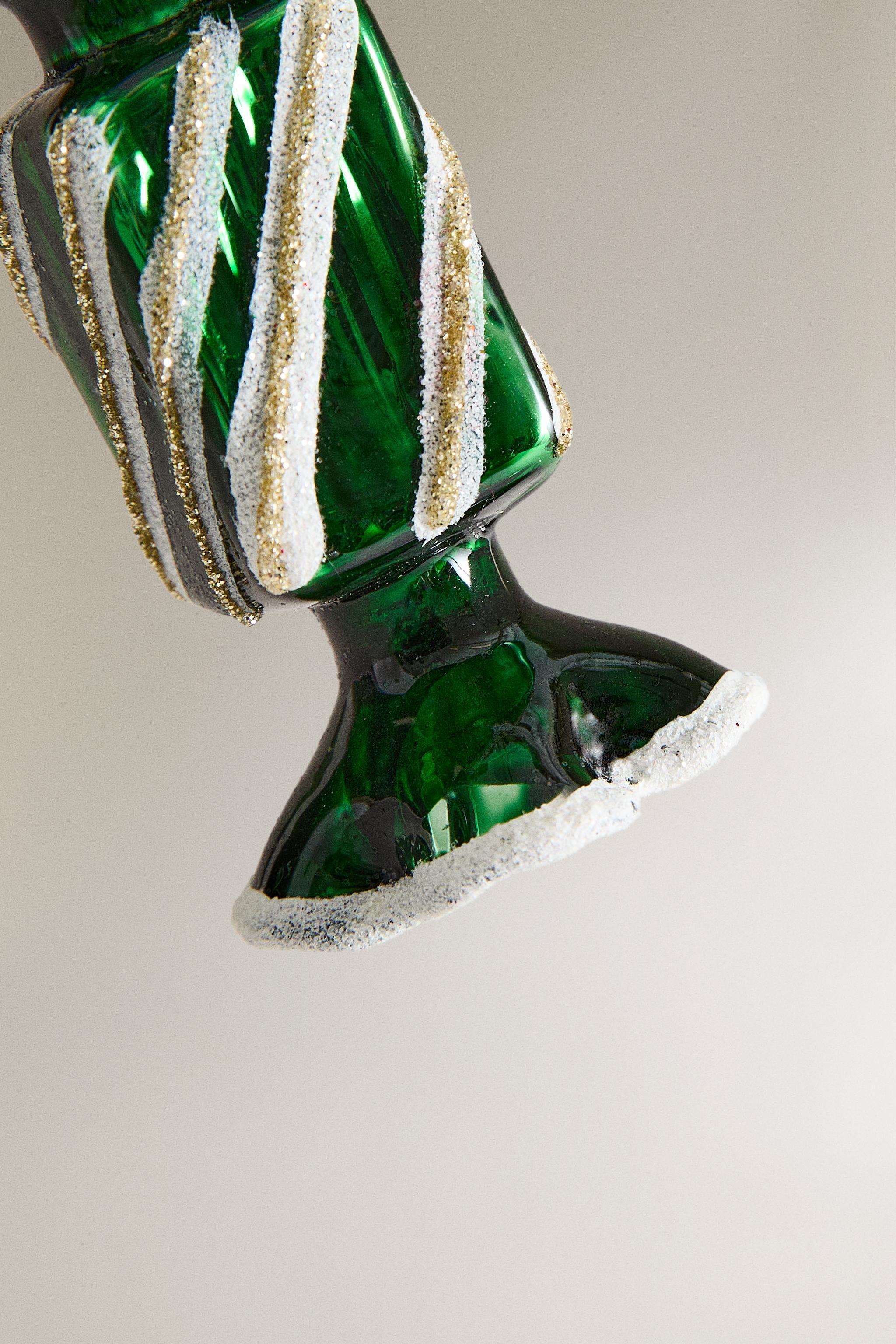 GLASS CANDY CHRISTMAS TREE DECORATION Product Image