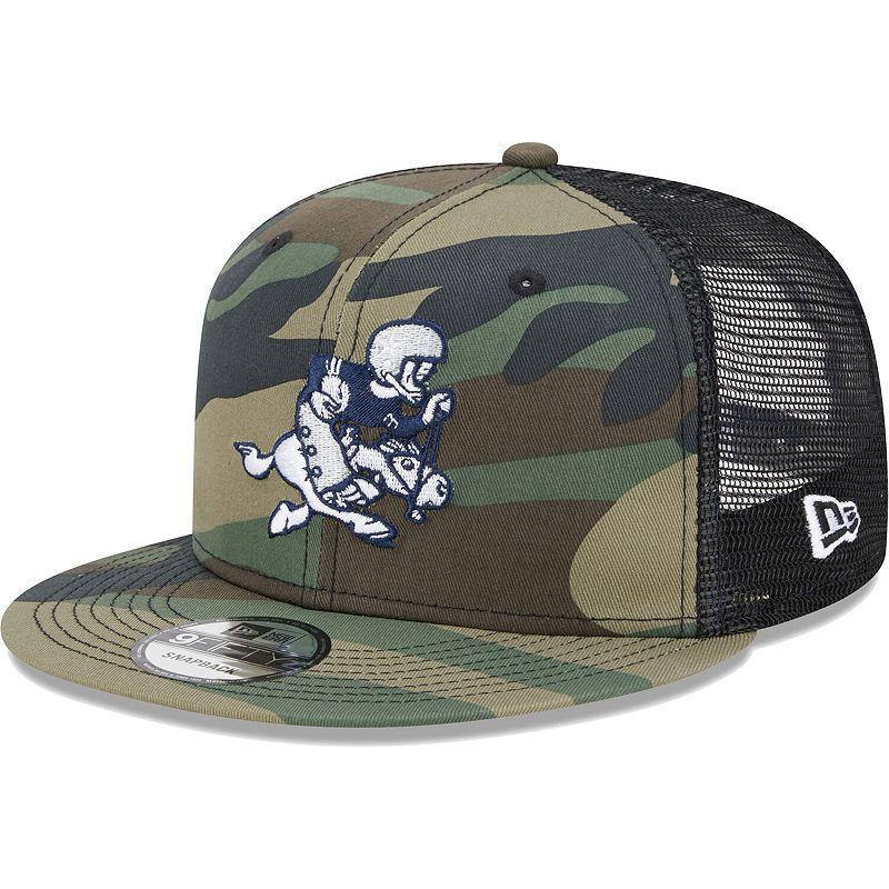 Mens New Era Camo Dallas Cowboys Retro Joe Main Trucker 9FIFTY Snapback Hat Product Image