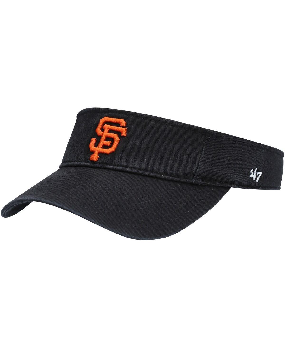 Mens 47 Brand Black San Francisco Giants Clean Up Adjustable Visor Product Image