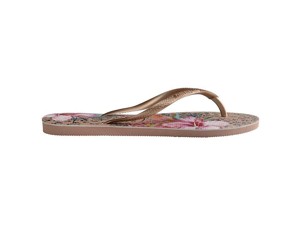 havaianas Womens Slim Animal Floral Print Flip-Flops Product Image