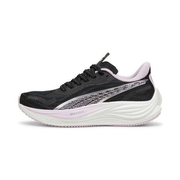 PUMA Velocity NITROâ¢ 3 Women's Running Shoes in Black/Silver/Grape Mist Product Image