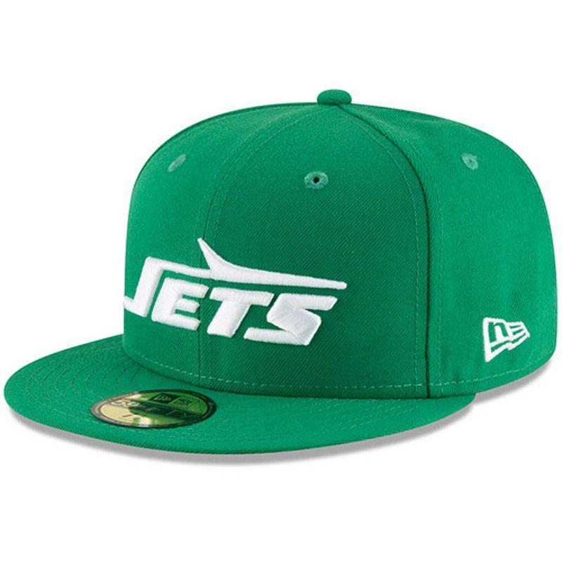 Mens New Era Green New York Jets Omaha Throwback 59FIFTY Fitted Hat Product Image