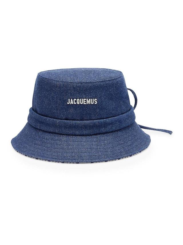 Mens Gadjo Logo Denim Bucket Hat Product Image