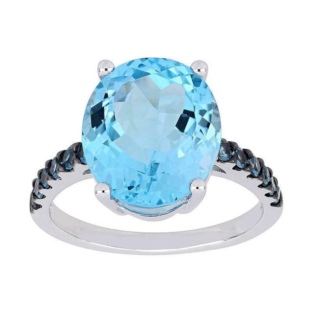 Stella Grace Sterling Silver London & Sky Blue Topaz Ring, Womens Product Image