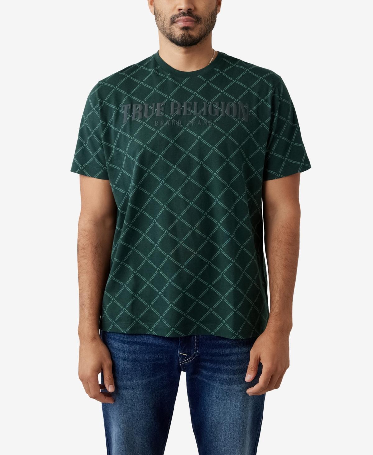 True Religion Mens Monogram Arch Short Sleeve Relaxed T-shirt Product Image