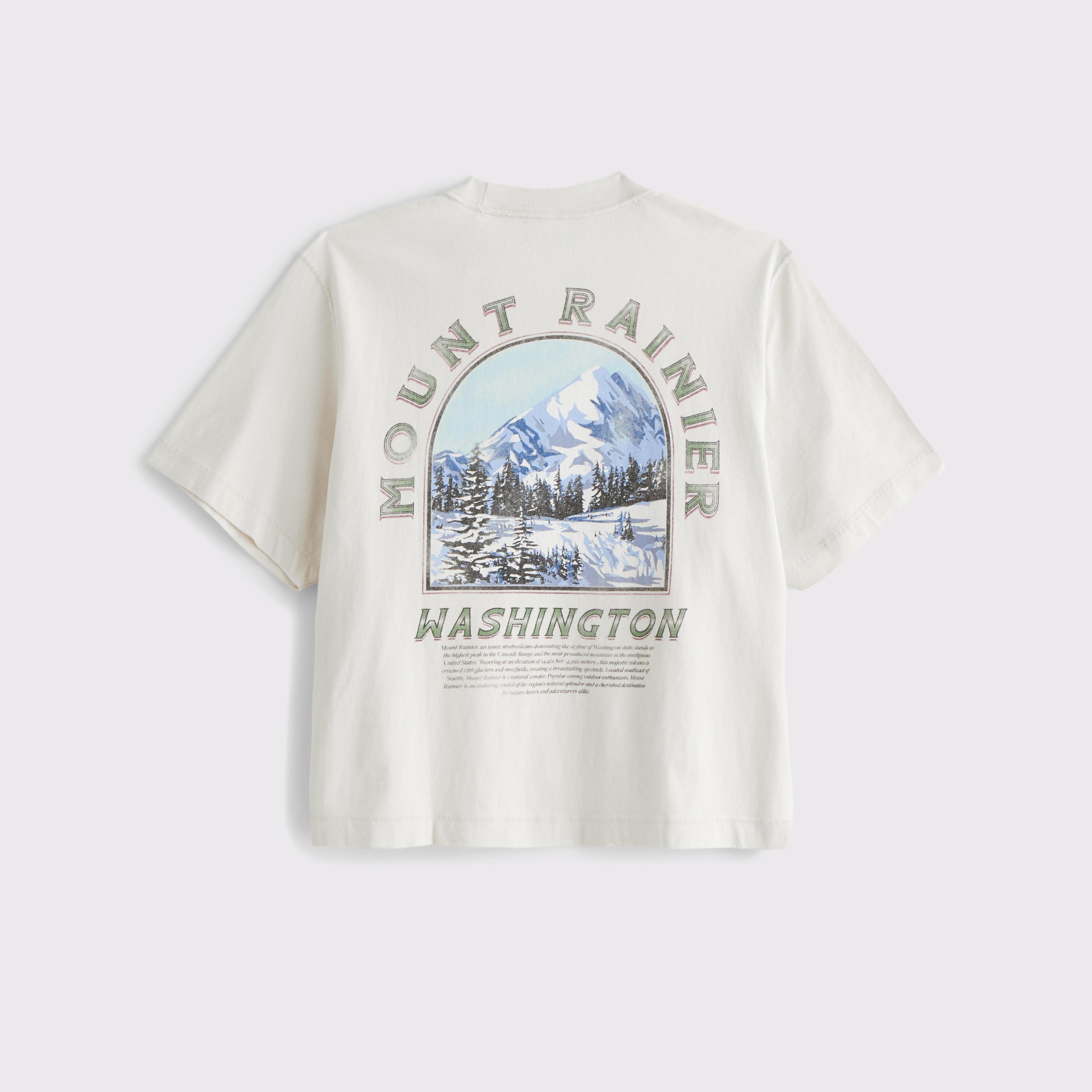 Cropped Mount Rainier Graphic Tee Product Image