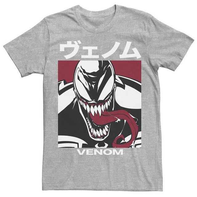 Mens Marvel Venom Kanji Bearing Tee Athletic Grey Product Image