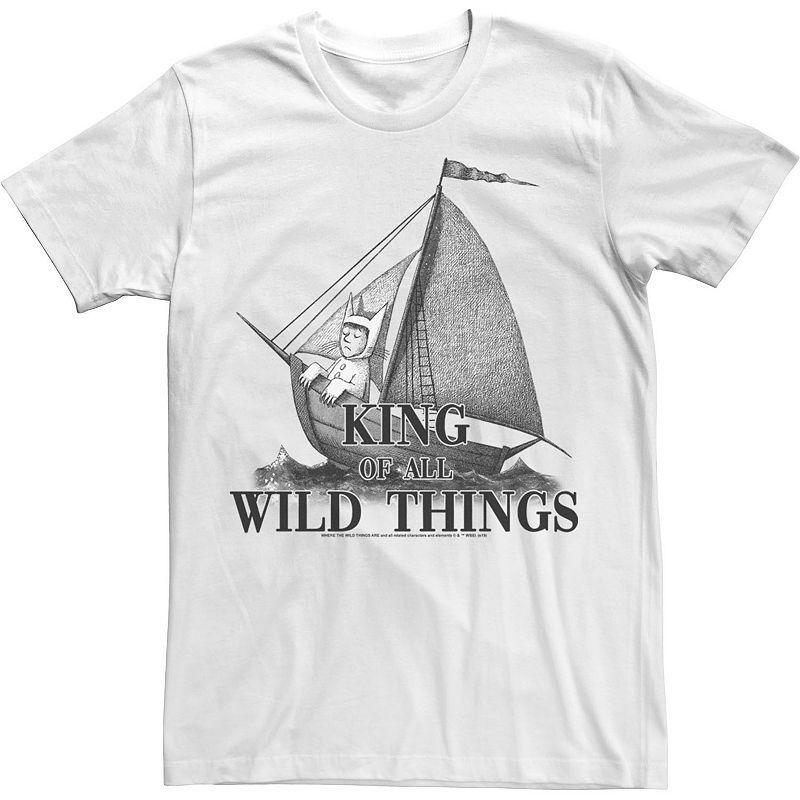 Mens Where The Wild Are King Of All Wild Things Poster Tee Product Image