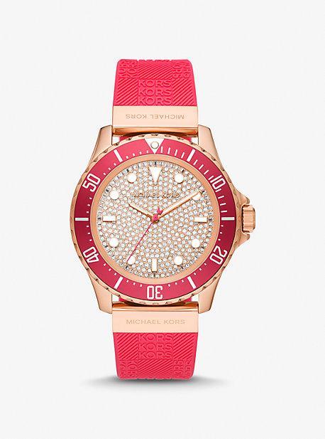 Oversized Pavé Logo -Tone Watch Product Image