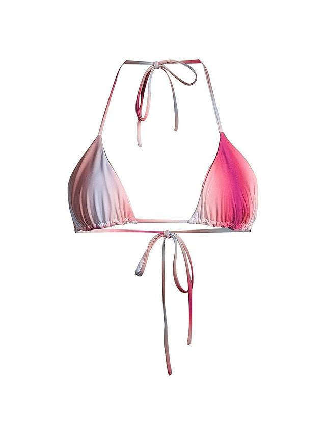 Womens Fifi Sparkling Triangle Bikini Top Product Image