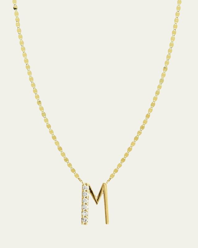 Get Personal Initial Pendant Necklace with Diamonds Product Image