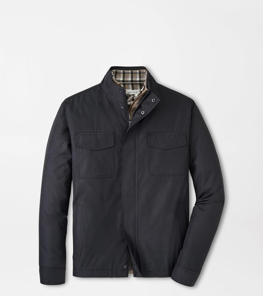 Peter Millar Mens Norfolk Bomber | Color: Black | Size: XL Product Image