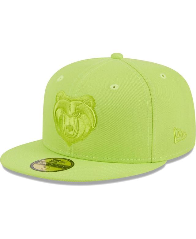 Mens New Era Neon Green Memphis Grizzlies Spring Color Pack 59FIFTY Fitted Hat Product Image