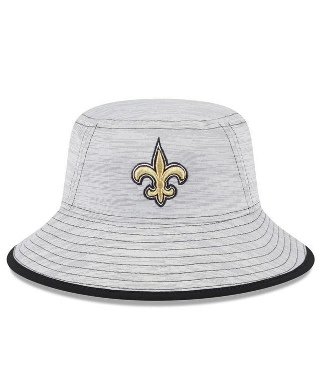 Mens New Era Gray New Orleans Saints Game Bucket Hat Product Image